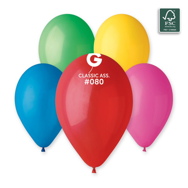 Ballons Assortiment Classique 33cm 50 pièces