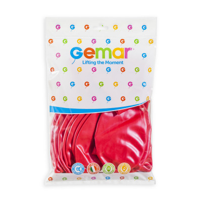 Rouge 80cm 10 pièces Mes Ballons Rouge #032
