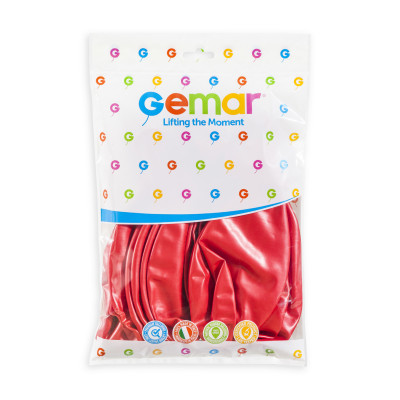 Rouge 80cm 10 pièces Mes Ballons Rouge #053