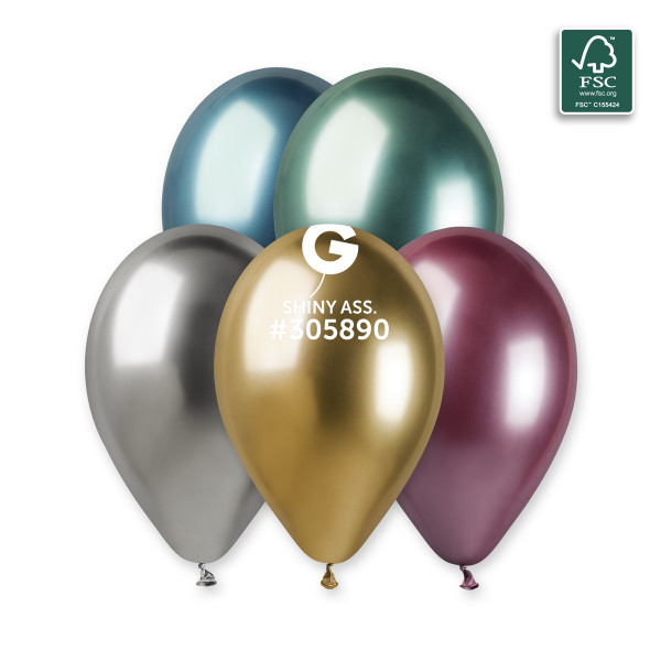 Ballons Assortiments, Brillant 33cm 5 pièces