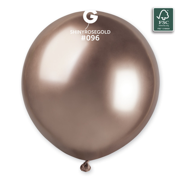 Ballons RoseDoré Brillant 48cm 3 pièces